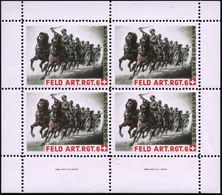 SCHWEIZ 1939 Soldatenmke.: FELD ART. RGT. 6, Gez. Kleinbogen (4): Bespanntes Geschütz Im Galopp ,postfr., (Su.44.3) - Bi - Guerre Mondiale (Seconde)