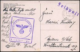 BÖHMEN & MÄHREN 1941 (6.3.) MaSt.: D F UTSCHE REICHSPOST/a (ohne Weberflagge) Mit Druckfehler (Mi.32) + Viol. Ra.: Fp. N - 2. Weltkrieg