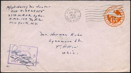 U.S.A. /  DEUTSCHES REICH 1945 (16.4.) MaWellenSt: U.S. ARMY/146/POSTAL SERVICE  = Mönchen-Gladbach Auf Flp.-U 6 C. Oran - Guerre Mondiale (Seconde)