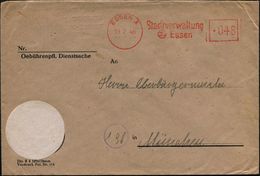 ESSEN 1/ Stadtverwaltung/ (22a) Essen 1946 (19.7.) Seltener, Aptierter AFS = NS-Adler + Inschriften Entfernt Etc., Ent-n - Altri & Non Classificati
