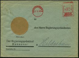 (20) HANNOVER1/ DEUTSCHE/ REICHSPOST 1945 (Sept.) Aptierter AFS Francotyp = NS-Adler Entfernt Als PFS Notmaß-nahme (Dü.E - Other & Unclassified