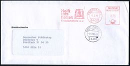 3403 FRIEDLAND 1/ Helft/ Uns/ Helfen/ Friedlandhilfe E.V. 1989 (1.2.) AFS = Glocke , Inl.-Bf., Friedland = Heimkehrer- U - Réfugiés