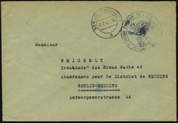 BERLIN-FROHNAU 1/ A 1947 (17.7.) 2K-Steg + Blauer 2K: GOUVERNEMENT MILITAIRE FRANCAI DU..BERLIN (Liberté) Seltener, Port - Andere & Zonder Classificatie