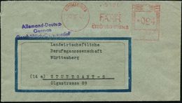 GOTTMADINGEN/ FAHR/ Erntemaschinen 1947 (20.6.) Seltener, Aptierter AFS = Hakenkreuz + Inschriften Entfernt! , Rs. Viol. - Other & Unclassified