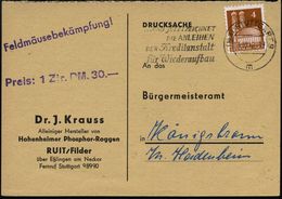 (14a) STUTTGART 9/ M/ ..UND JETZT ZEICHNET/ DIE ANLEIHEN/ DER Kreditanstalt/ F.Wiederaufbau 1949 (4.10.) Seltener MWSt + - Other & Unclassified