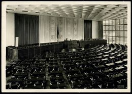 Bonn-Bundestag 1950/55 2 Verschiedene S/w.-Foto-Ak.: Bundestag Plenarsaal In 2 Varianten (1x Ohne, 1x Mit Bundesadler) J - Otros & Sin Clasificación