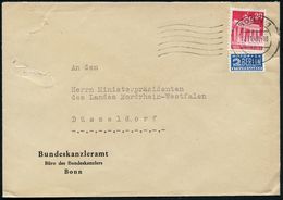 BONN 1/ Am 1949 (17.11.) MaWellenSt. Auf Dienst-Bf.: Bundeskanzleramt, Büro Des Bundeskanzlers, Bonn (= K. Adenauer, CDU - Altri & Non Classificati