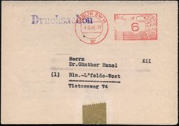 BERLIN SW 11/ Ar 1948 (4.6.) Aptierter PFS (NS-Adlerkopf, Hakenkreuz Entfernt) 6 Pf. = Postamt West Klar Auf Orts-Faltbf - Sonstige & Ohne Zuordnung