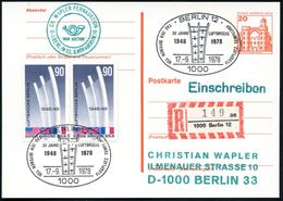 1000 BERLIN 12/ 30 JAHRE LUFTBRÜCKE.. 1978 (17.9.) SSt = Luftbrücken-Denkmal Auf Motiv-ähnl. Paar 90 Pf. Luftbrücken-Den - Otros & Sin Clasificación