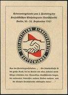 Berlin NW 7 1947 (20.9.) Aptierter SSt  O H N E  Ortsangabe: SED/2.PARTEITAG (2 Hände) Vom Alliierten Kontrollrat Nicht  - Autres & Non Classés