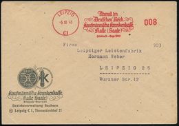 LEIPZIG/ C1/ Überall Im/ Deutschen Reich/ Kaufmännische Krankenkasse.. 1945 (5.10.) Total Aptierter AFS Francotyp = Wert - Altri & Non Classificati