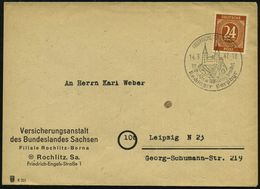 (10b) ROCHLITZ (SACHS)/ Als Werkstein 1000jährig Bewährt/ Rochlitzer Porphyr 1947 (14.3.) HWSt (Schloß Rochlitz) Auf Die - Autres & Non Classés