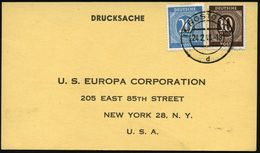 (3) ROSTOCK 2/ D 1948 (24.2.) 2K-Steg Auf Ziffer 10 Pf. U. 20 Pf. Auf Vordr.-Kt. U.S. EUROPA CORPORATION.. = CARE-Paket  - Autres & Non Classés