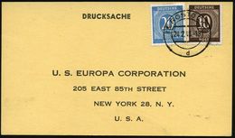 (3) ROSTOCK 2/ D 1948 (24.2.) 2K-Steg Auf Ziffer 10 Pf. U. 20 Pf. Auf Vordr.-Kt. U.S. EUROPA CORPORATION.. = CARE-Paket  - Sonstige & Ohne Zuordnung