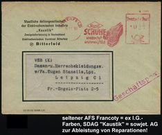 BITTERFELD/ Kombi/ SCHUHE/ Wetterfest/ Unverwüstlich 1951 (5.11.) AFS = Halbschuhe Auf Firmen-Bf.: ABT. STAATL. SOWJET-A - Andere & Zonder Classificatie