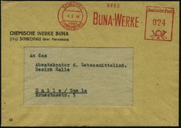 SCHKOPAU/ über/ MERSEBURG/ BUNA-WERKE 1948 (6.3.) AFS Klar Auf Firmen-Bf.: CHEMISCHE WERKE BUNA.. = Ehem. I.G.-Farben, N - Otros & Sin Clasificación