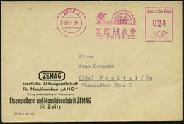 ZEITZ 1/ ZEMAG 1951 (28.7.) Violetter AFS (Antriebs-Aggregat) Auf Firmen-Bf.: ZEMAG/ Staatl. Aktienges. Für Maschinenbau - Andere & Zonder Classificatie