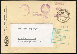 BERLIN-OBERSCHÖNEWEIDE/ KWO/ Kombinat/ VEB KABELWERK OBERSPREE/ ZKD 1968 (23.7.) Lila ZKD-AFS = Enteignete AEG (Kabeltro - Otros & Sin Clasificación