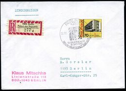 1020 BERLIN 25/ 13.ISB-KONGRESS/ BERLIN HAUPTSTADT DER DDR 1980 (22.11.) SSt = Hauspostamt Palast Der Republik + Sonder- - Autres & Non Classés