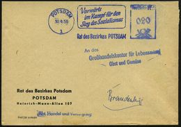 POTSDAM/ 1/ Vorwärts/ Im Kampf Für Den/ Sieg Des Sozialismus/ Rat Des Bezirkes.. 1959 (30.4.) Blauer AFS = DDR-Dienstfar - Autres & Non Classés