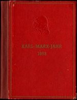 D.D.R. 1953 Marx-Engels-Jahr, Kompl. Satz In Ungez. Einzelabzüge In Amtl. Geschenkheft (rot Mit Prägung Marx-Kopf) Am In - Sonstige & Ohne Zuordnung