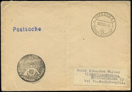 DRESDEN A 1/ PIONIER JP POSTAMT 1951 (10.10.) SSt = Hauspostamt Pionier-Lager (Monogr.) + Negativ-HdN: Postamt Dresden A - Andere & Zonder Classificatie