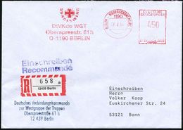 1190 BERLIN-NIEDERSCHÖNEWEIDE/ NUNDESWEHR/ DtVKdo WGT/ Oberspreestr.. 1994 (28.6.) AFS 450 Pf. + Abs.-4L: Deutsches Verb - Sonstige & Ohne Zuordnung