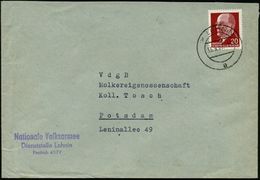 LEHNIN/ A 1962 (13.9.) Aptierter 2K-Steg = Alte PLGZ Entfernt + Viol. 3L: Nationale Volksarmee/Dienststelle Lehnin.. , I - Sonstige & Ohne Zuordnung