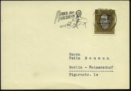 BERLIN N 4/ Ca/ AFRIKA Den/ AFRIKANERN 1960 (4.10.) Seltener MWSt = Afrikaner Sprengt Ketten (Symbol Der Ent-kolonialisi - Sonstige & Ohne Zuordnung