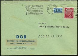 (22a) M.GLADBACH 1/ Y/ GRUNDSATZ/ BEI DER POLITIK:/ MITARBEIT/ NICHT NUR KRITIK! 1954 (7.5.) MWSt + 6 Wellen Rechts = Se - Other & Unclassified