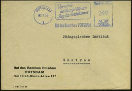 POTSDAM/ 1/ Vorwärts/ Im Kampf Für Den/ Sieg Des Sozialismus/ Rat Des Bezirkes 1959 (2.7.) Blauer AFS = DDR-Dienstfarbe  - Altri & Non Classificati
