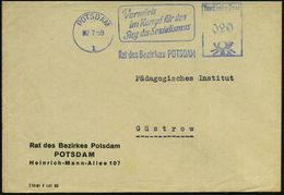 POTSDAM/ 1/ Vorwärts/ Im Kampf Für Den/ Sieg Des Sozialismus/ Rat Des Bezirkes 1959 (2.7.) Blauer AFS = DDR-Dienstfarbe  - Sonstige & Ohne Zuordnung