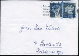 Darmstadt 1953 (28.9.) 10 Pf. Kriegsgefangene, Reine MeF: Paar Mit Blaustift übermalt (Burhop 33 II A ,aber MeF!) MWSt.: - Autres & Non Classés