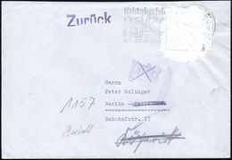 München 1965 (Sept.) 20 Pf. "20 Jahre Vertreibung", EF Mit Weißer, Matter Farbe Unkenntlich Gemacht (Burhop Nr.60 C) Nac - Altri & Non Classificati