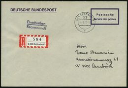 33 SCHÖNEBECK 3/ B 1992 (5.5.) 1K Mit Alter Zweistelliger DDR-PLZ + RZ: O - 3300 Schönebeck 3 , Klar Gest. Postdienst- V - Autres & Non Classés