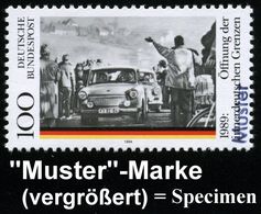 B.R.D. 1994 (Nov.) 100 Pf. "5 Jahre Öffnung Innerdeutsche Grenze" (Trabants überqueren Geöffnete Grenze) Mit Amt. Handst - Altri & Non Classificati