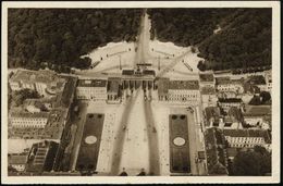 Berlin 1934 6 Pf. BiP WHW-Lotterie, Grün: Brandenburger Tor , Einzeln (Luftbild Pariser Platz) Mit Max Liebermann-Haus,  - Monumentos