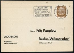 BERLIN C 2/ Dv/ Besucht/ Die Küche Der Welt/ ..7.-18.Okt. 1936 (14.10.) MWSt = Brandenbg. Tor (u. Koch Mit Korrigiertem  - Denkmäler