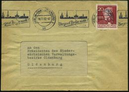 BERLIN-CHARLOTTENBG. 2/ Bn/ Vergesst Berlin Nicht! 1952 (8.11.) BdMWSt = Brandenbg. Tor (u. Gedächtniskirche, Funkturm E - Denkmäler