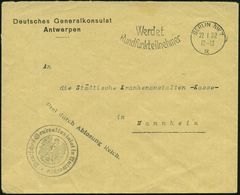 BERLIN NW 7/ IX/ Werdet/ Rundfunkteilnehmer 1932 (22.1.) MWSt + Viol. 1L: Frei Durch Ablösung Reich + 2K-HdN: Deutsches  - Altri & Non Classificati
