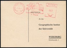 (22b) MAINZ - U N I V E R S I T Ä T / Johannes/ Gutenberg-Universität 1963 (1.3.) AFS = Hauspostamt Universität! (Abb. E - Ohne Zuordnung