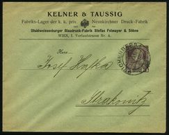 ÖSTERREICH 1908 (8.11.) PU 3 H. KFJ-Jubil., Braunlila: KELNER & TAUSSIG/..Neunkirchner Druck-Fabrik/und D./Stuhlweissen- - Non Classés