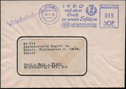 LEIPZIG C 1/ 1960/ Mit Dem/ Buch/ Zu Neuen Erfolgen/ LKG.. 1960 (4.1.) Blauer AFS = DDR-Dienstfarbe, Aptierte PLGZ (Logo - Unclassified