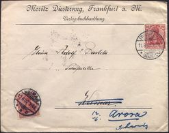 FRANKFURT/ *(MAIN)1/ Ab 1902 (11.6.) 1K-Gitter Auf Firmen-Bf.: Moritz Diesterweg Verlagsbuchhandlung An A. Bartels = Aut - Sin Clasificación