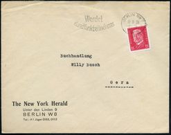 BERLIN NW 7/ IX/ Werdet/ Rundfunkteilnehmer 1931 (10.11.) MWSt Auf Firmen-Bf.: The New York Herald = Große U.S.Zeitung,  - Sin Clasificación