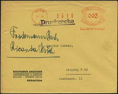 BOCHUM/ 1/ Bochumer Anzeiger 1934 (19.7.) Aptierter AFS (2 U.3 Zeile:  "und /General Anzeiger" Entfernt!) Firmen-Bf. (Dü - Non Classés