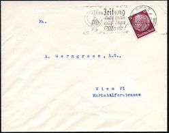 GRAZ/ 1/ As/ SDV/ Ohne Zeitung/ Lebt Man/ Auf Dem/ Mond! 1939 (10.3.) Seltener MWSt, österr. Sonderform! , Teils Sütterl - Non Classés