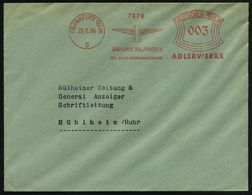 FRANKFURT (MAIN)/ 6/ ADLER FAVORIT/ DIE GUTE SCHREIBMASCHINE.. 1936 (23.6.) AFS (Firmenlogo, Auch Hersteller Von PKW) Rs - Non Classificati