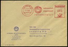 LEIPZIG C1/ ADREMA/ Adressiert... 1956 (27.12.) AFS = Altes Firmen-Logo! , Motivgl. Firmen-Orts-Bf.: ADREMA..In Verwaltu - Ohne Zuordnung