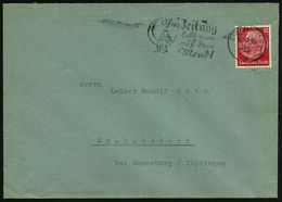 EISENACH 2/ F/ Ohne Zeitung/ Lebt Man/ Auf Dem/ Mond! 1936 (14.10.) Seltener MWSt, Teils  S ü T T E R L I N (Mann Im Mon - Unclassified